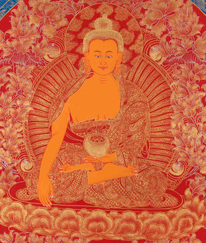 Buddha Shakyamuni Thangka | Religious Buddhist Painting | Wall Decors