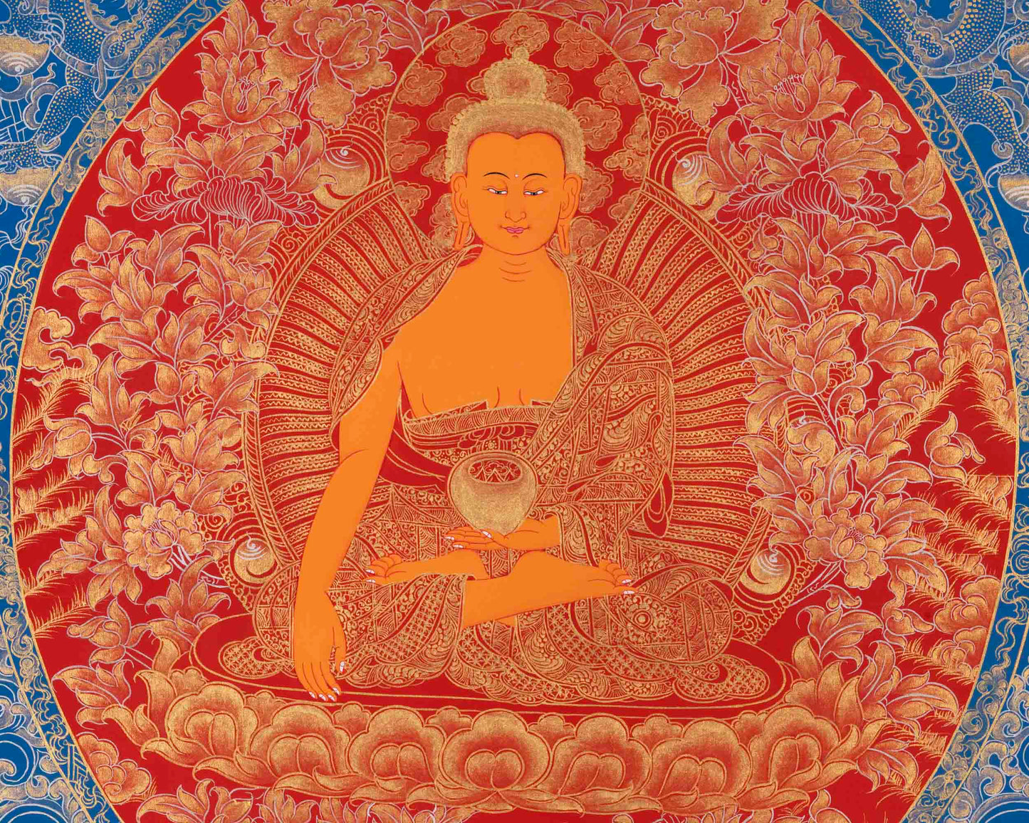 Buddha Shakyamuni Thangka | Religious Buddhist Painting | Wall Decors