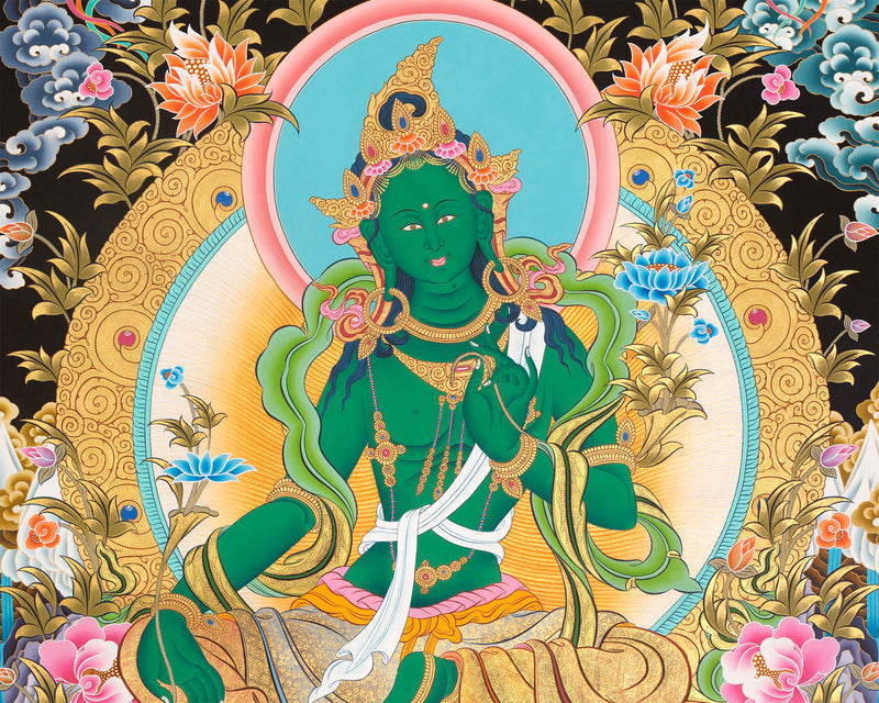 Green Tara Print |  Religous Wall Decor