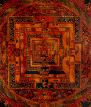 Tibetan Kalachakra Mandala Thangka | Traditional Art | Wall Decors