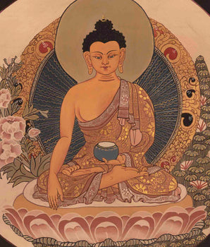 Shakyamuni Buddha Thangka | Religious Artwork | Wall Decors