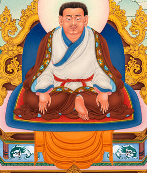 Rare Marpa Thangka | Beautiful Small Painting Of Kagyu Master | Buddhist Master