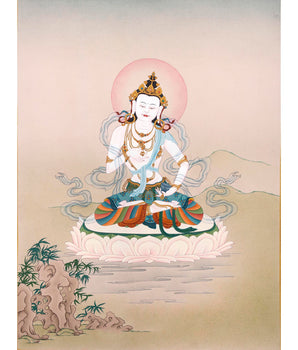 Vajrasattva Thangka | Tibetan Bodhisattva Art