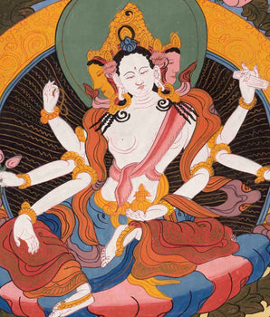 Basundhara Devi Thangka | Traditional Thangka Painting | Wall Decors