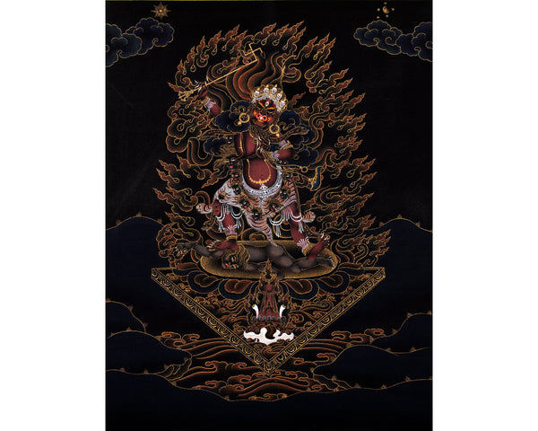 Ekajati Thangka | Tibetan Buddhist Painting | Hand Painted in 24K Gold