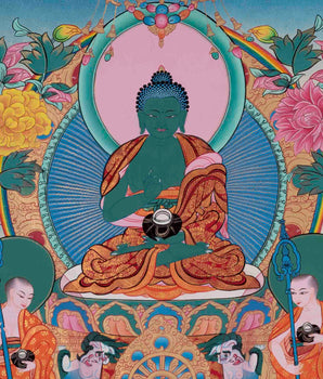 Thangka Of Amoghasiddhi | Traditional Painting | Wall Decors