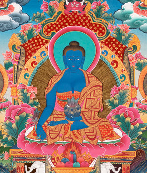 Medicine Buddha Thangka | Gift For Buddhist