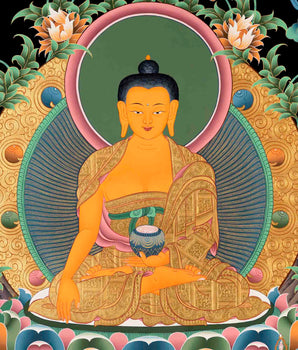 Religious Shakyamuni Buddha Thangka  | Buddhist Art | Wall Decors