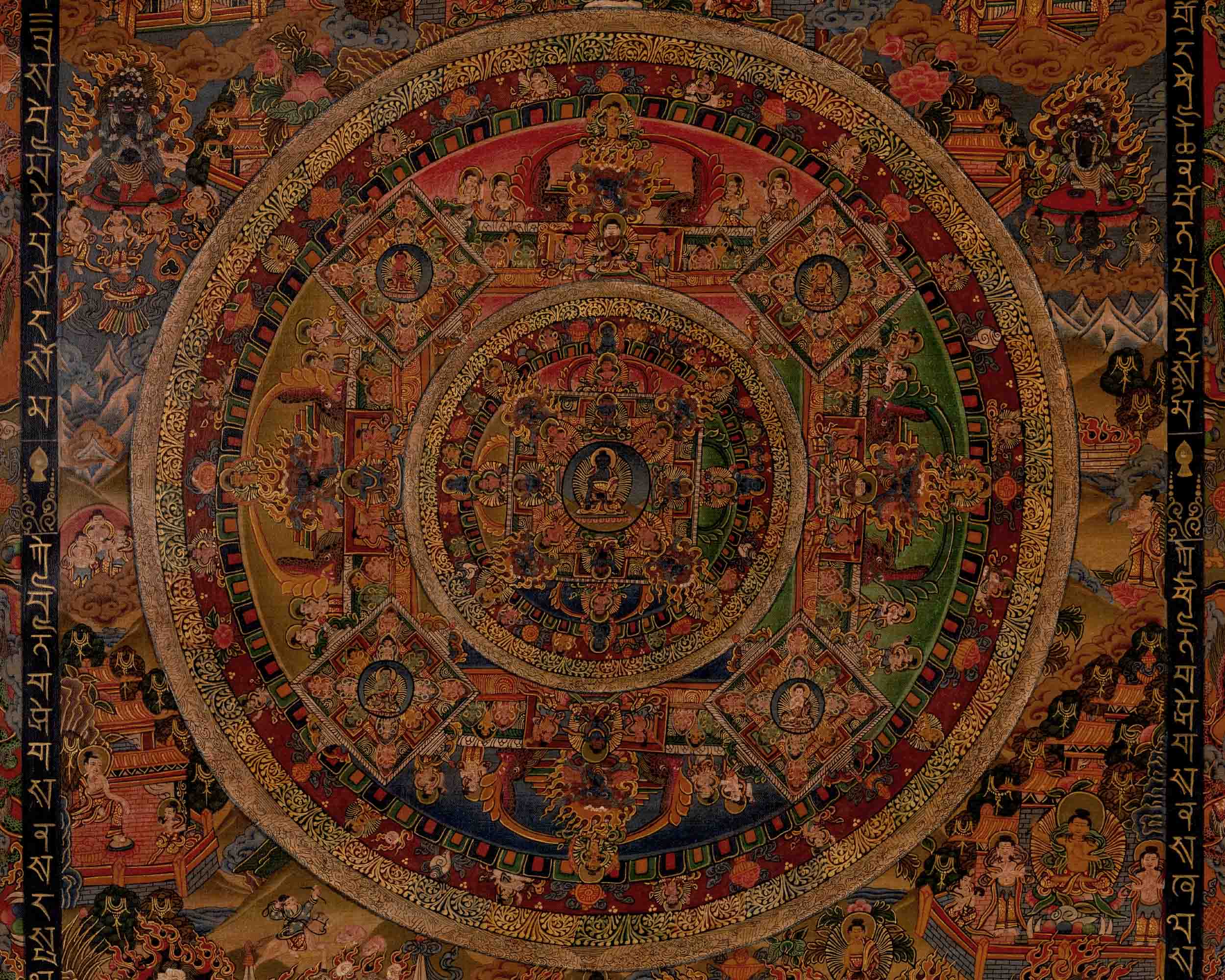 Shakyamuni Buddha Mandala Thangka | Traditional Tibetan Thangka