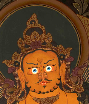 Deity Of Wealth Thangka | Traditional Tibetan Art | Wall Decors