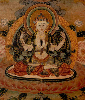 Chengrezig Avalokitesvara Thangka | Wall Decoration Painting