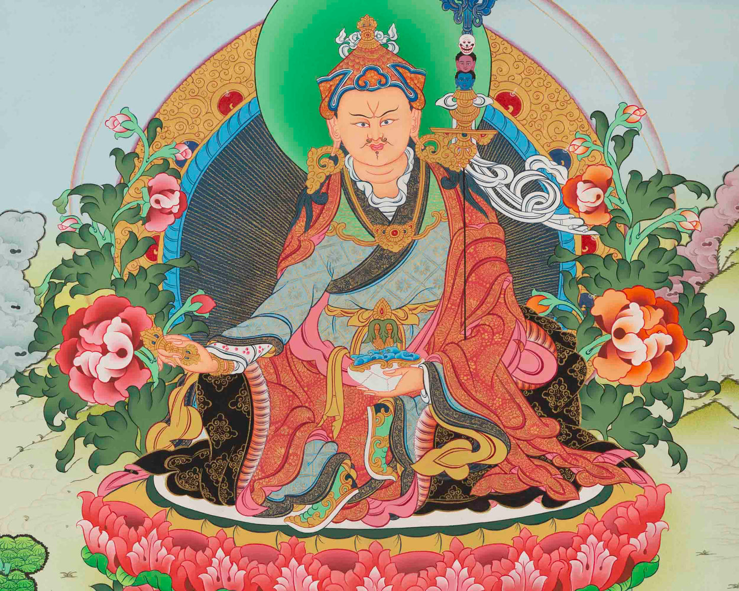 Guru Rinpoche Thangka | Wall Decor Painting