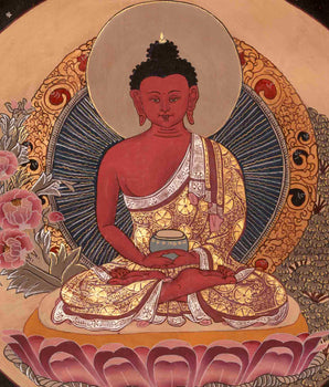 Amitabha Buddha Thangka | Traditional Buddhist Art | Wall Decors