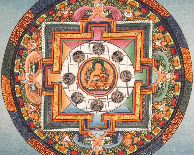 Shakyamuni Buddha Mandala | Buddha Shakyamuni Thangka