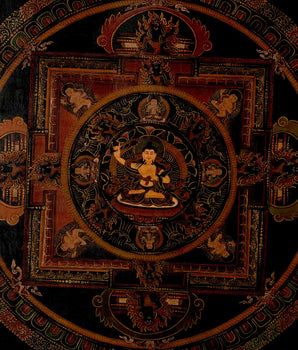 Manjushree Mandala Thangka | Traditional Tibetan Art | Wall Decors