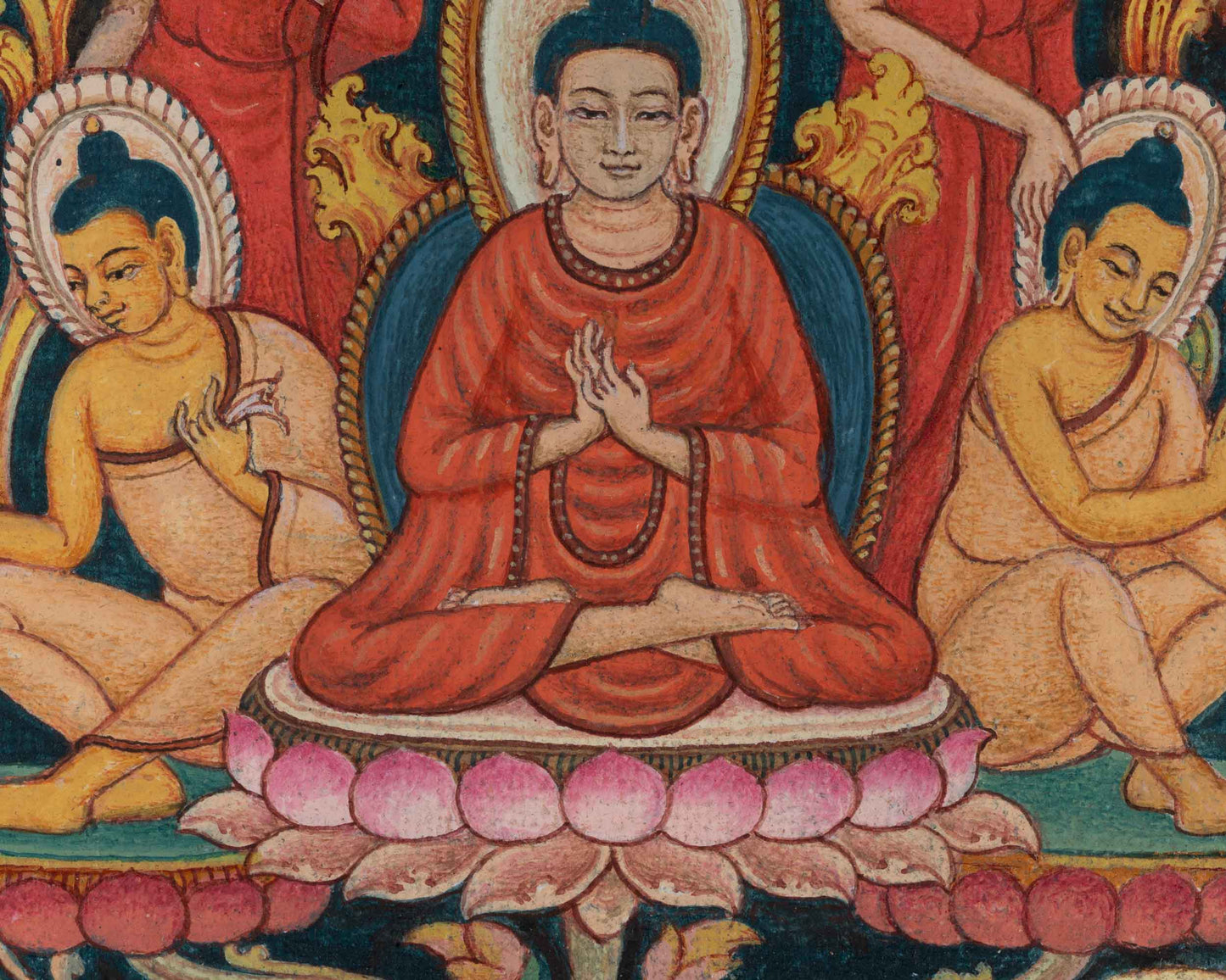 Sri Siddhartha Gautama Buddha Thangka Print | Historical Buddha Life Event On Cavnas