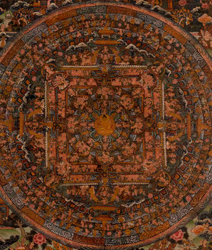 Shakyamuni Buddha Mandala | Traditional Thangka Painting | Wall Decors