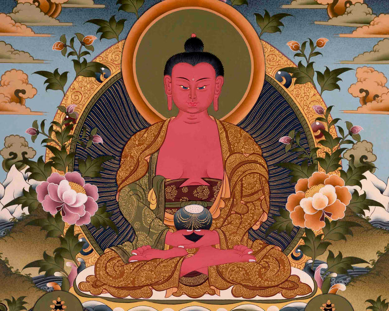 Amitabha Buddha Art | Traditional Tibetan Thangka | Wall Decors