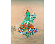 Mother Green Tara | Bodhisattva Deity Thangka