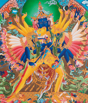 Yidam Kalachakra Thangka | Digital Print | Wall Decoration