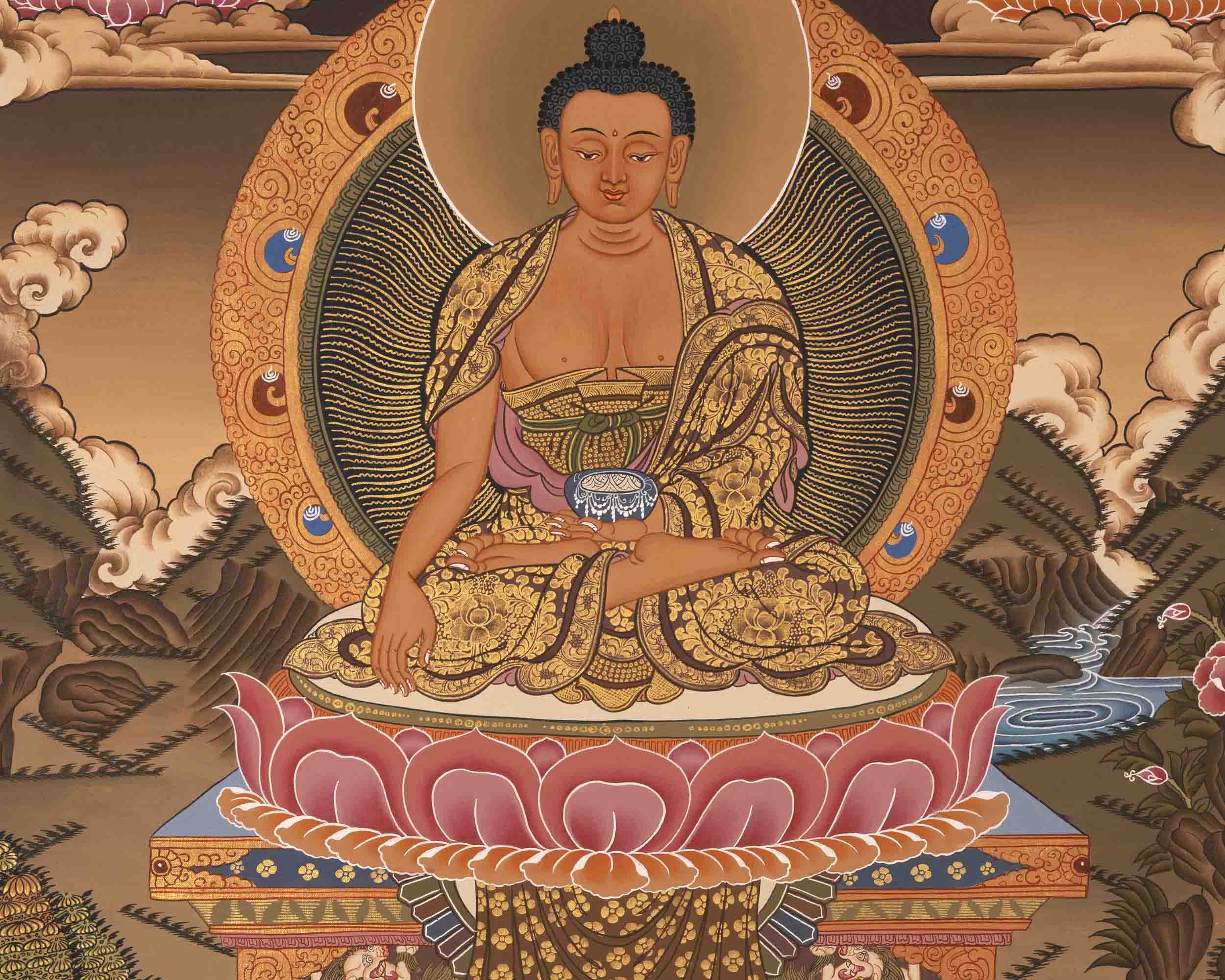 Buddhist Shakyamuni Buddha | Religious Buddhist Paint