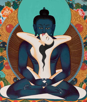Samantabhadra Thangka | Religious Buddhist Painting | Wall Decors