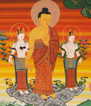 Handpainted Shakyamuni Buddha | Tibetan Wall Decoration Painting