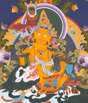 Namtose Thangka | Wealth Deity | Religious Wall Decors