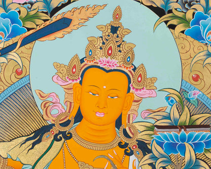 Manjushri Print | Religious Artwork | Wall Decors