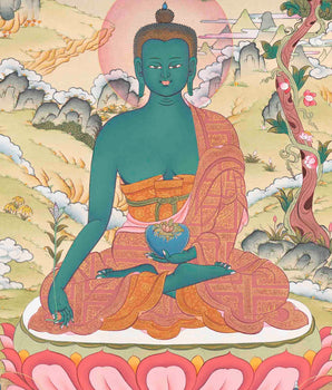 Thangka Of Medicine Buddha | Healing Buddha | Traditional Art