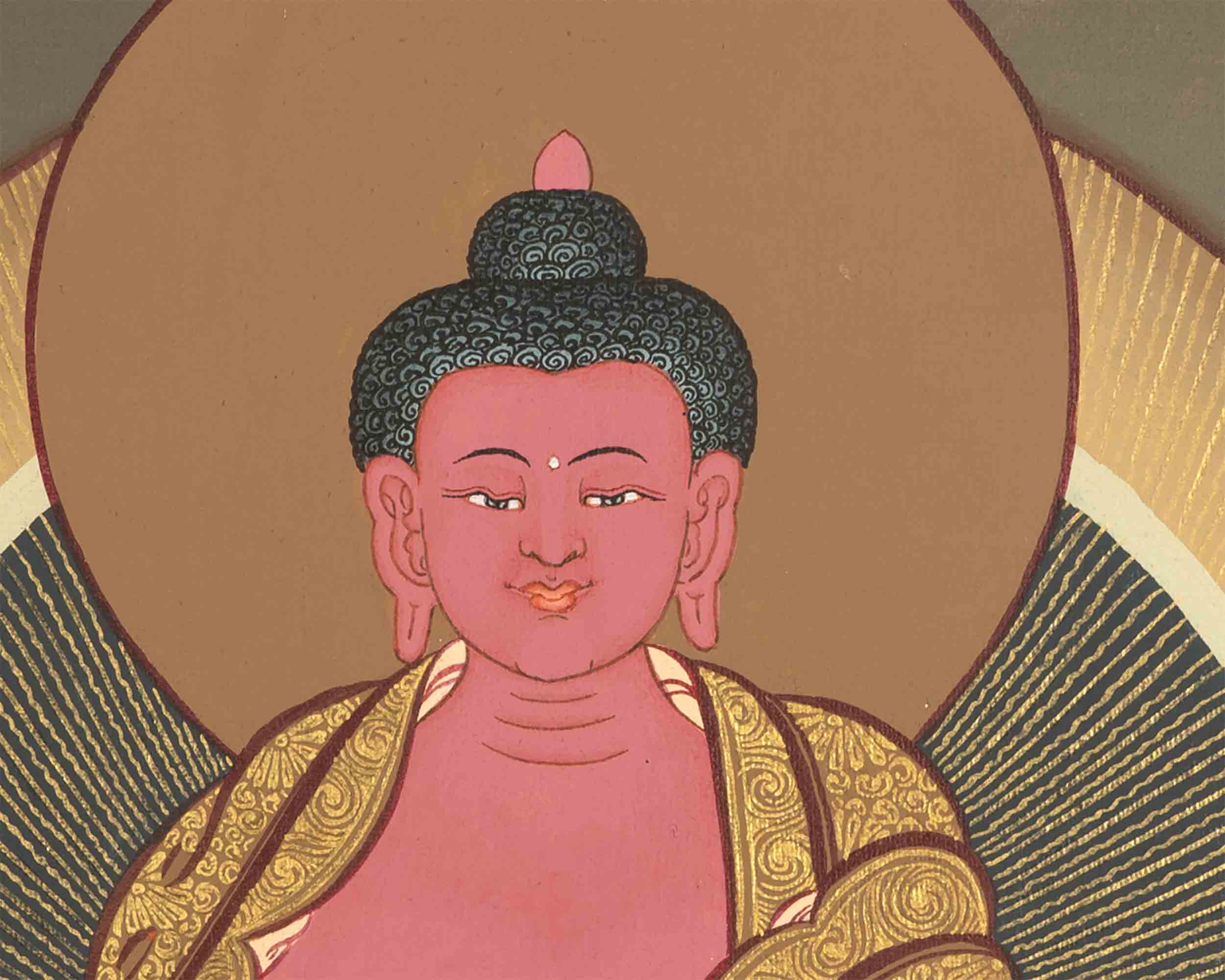 Buddha Amitabha Painting | Wall Hanging Buddha Thangka