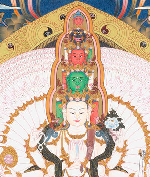 Tibetan 1000 Armed Avalokiteshvara | Thangka Art | Wall Decors