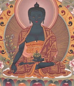 Medicine Buddha Thangka | Wall Decor Painting