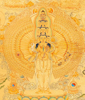 1000 Armed Avalokiteshvara Thangka | Wall Hanging Meditation Art