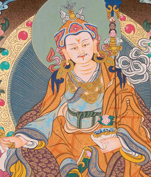 Padmasambhava Guru Rinpoche | Tibetan Thangka | Wall Decors