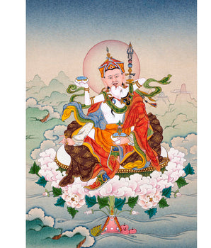 Guru Rinpoche with Consort | Guru Padmasambhava Thangka Painting