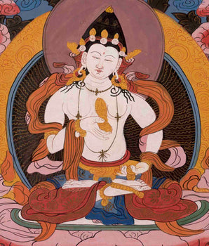Vintage Vajrasattva Thangka | Religious Buddhist Painting | Wall Decors