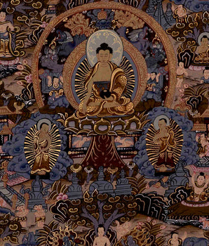 Shakyamuni Buddha Life | Wall Decors | Traditional Thangka Art
