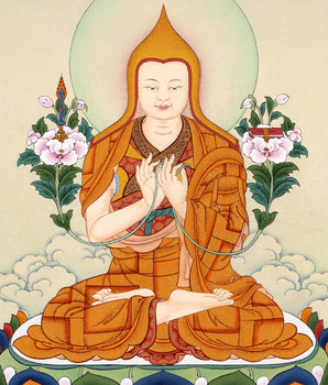 Losang Dragpa Thankga | Je Tsongkhapa Tibetan Buddhist Master Art