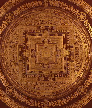Gold Style Mandala | Buddhist Mandala Thangka