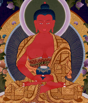 Amitabha Buddha Thangka | Tibetan Traditional Art | Wall Decors