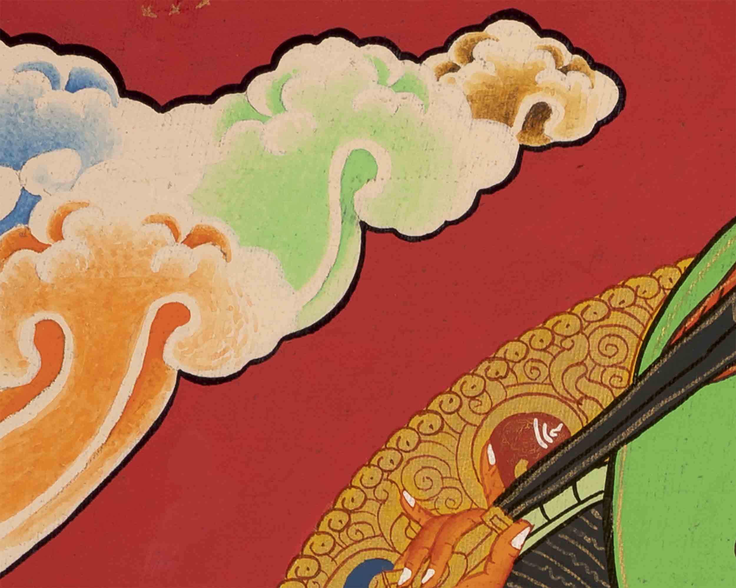 Bodhisattva Manjushree Thangka | Wall Decors