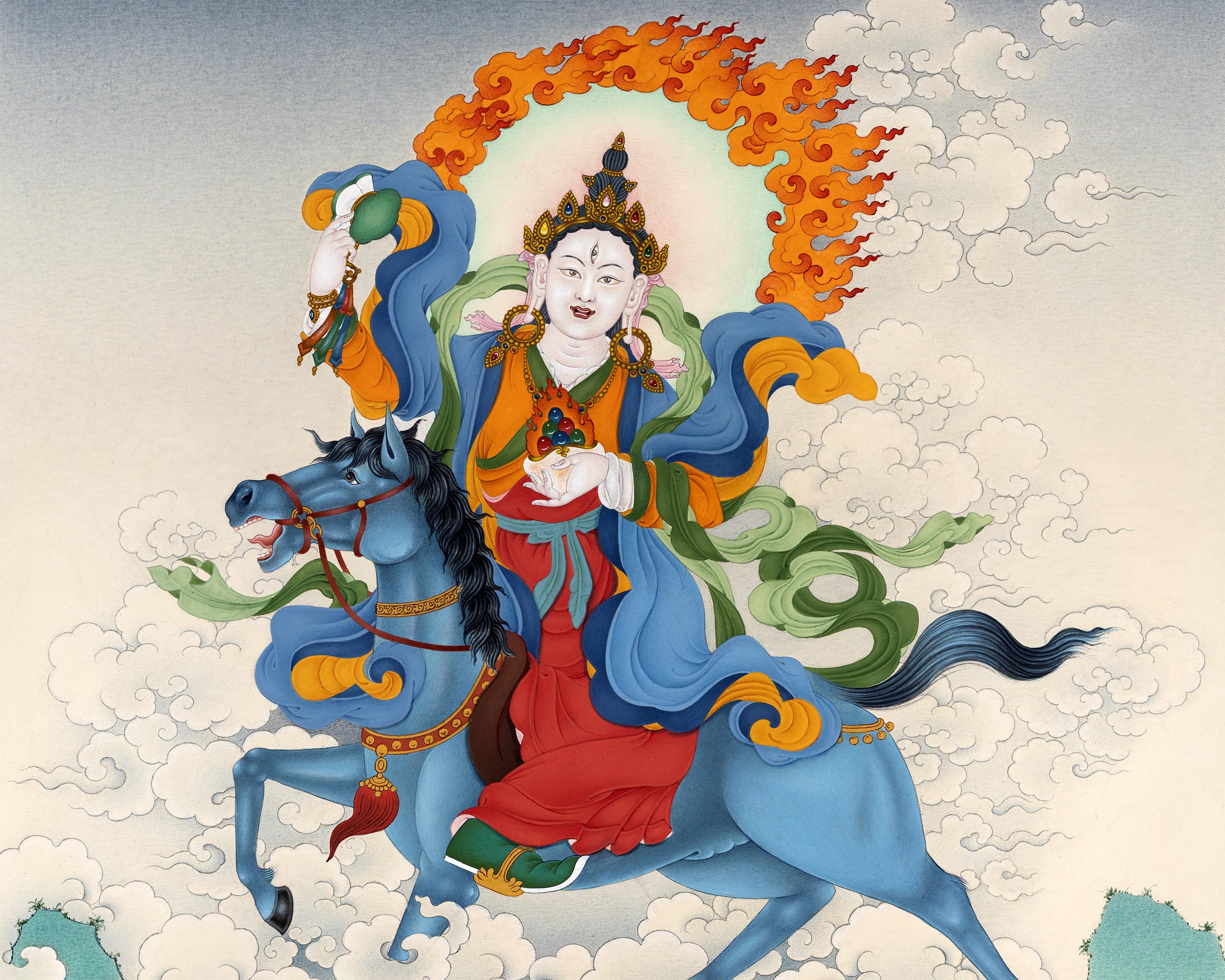 Achi Chokyi Drolma | Dakini Thangka | Tibetan Thangka Prints