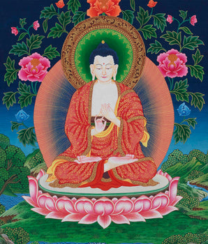 Vairochana Buddha | Thangka Print | Wall Decors