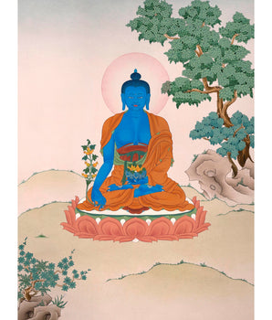 Medicine Buddha Thangka | Tibetan Buddhist Art