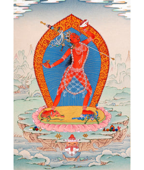 Vajrayogini Dakini Thangka | Hand Painted Tibetan Art