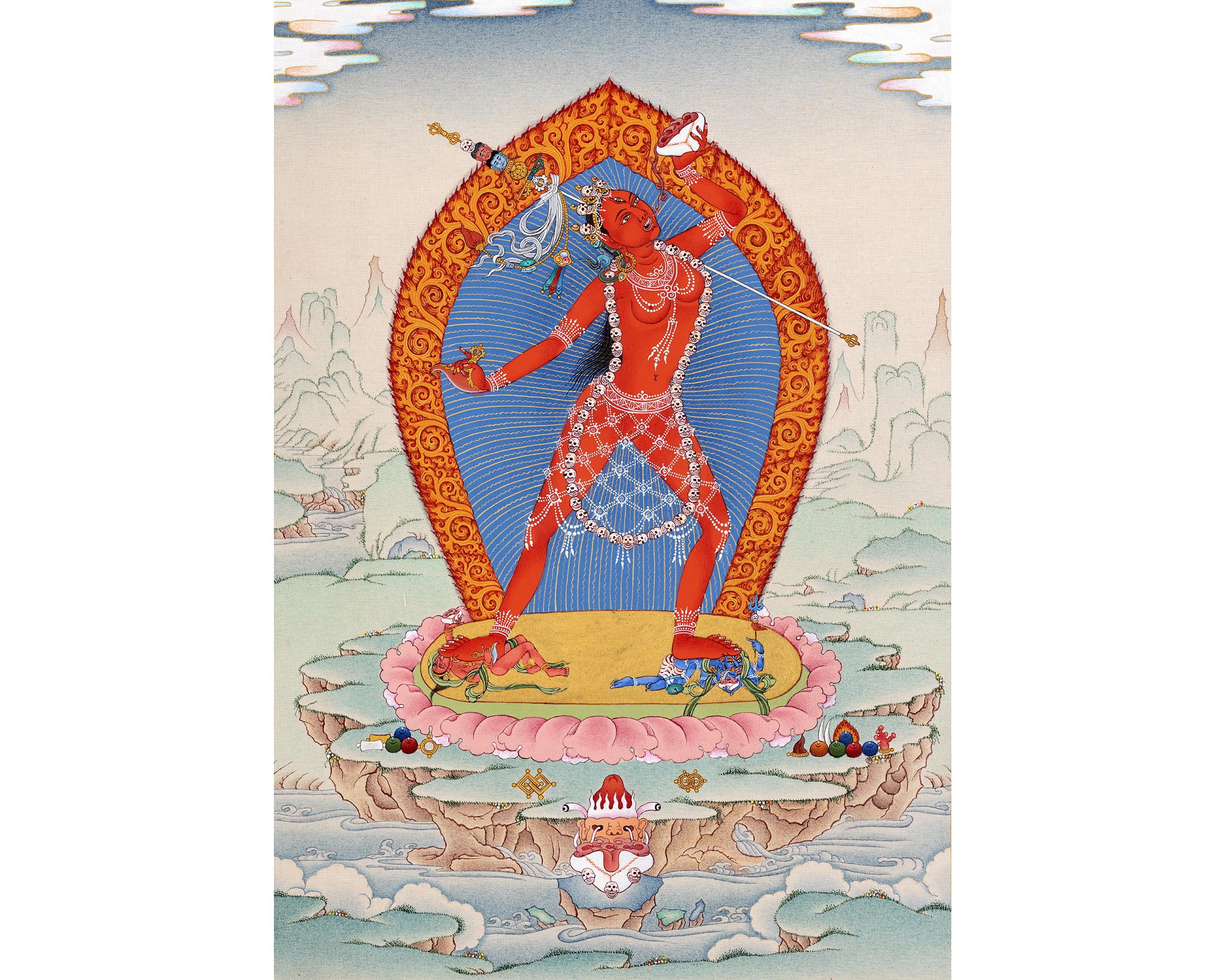 Vajrayogini Dakini Thangka | Hand Painted Tibetan Art