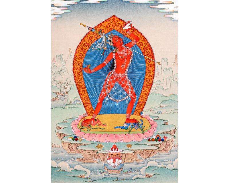 Vajrayogini Dakini Thangka | Hand Painted Tibetan Art