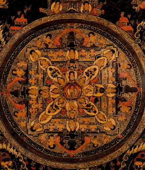 Buddha Mandala Art | Traditional Tibetan Thangka | Wall Decors