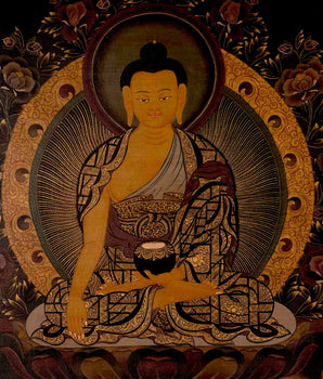Shakyamuni Buddha Thangka | Religious Buddhist Art | Wall Decors